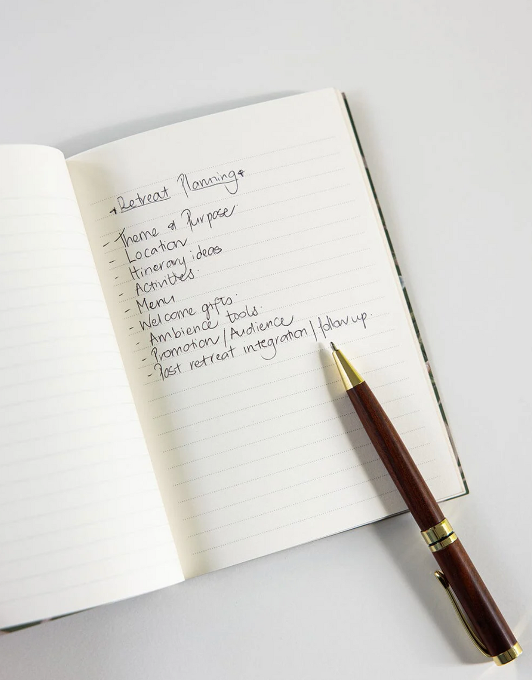 Bespoke Pocket Notebook - Camellia Tree