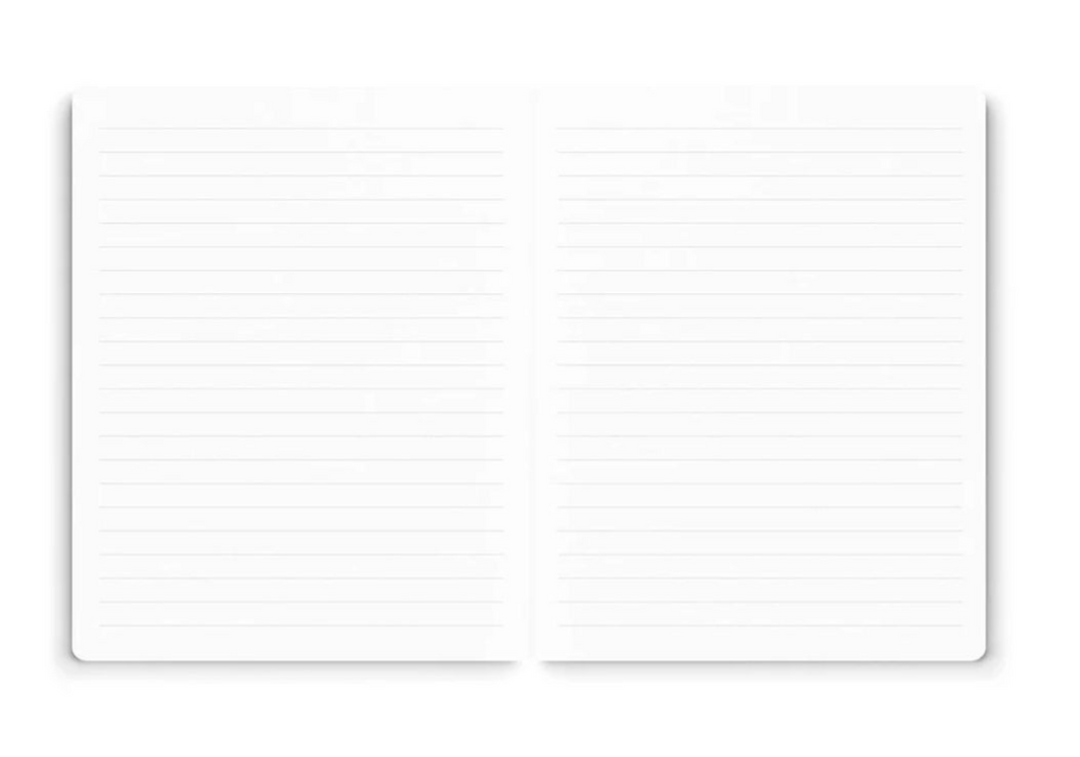 A6 Neon Floral Premium Soft Cover Notebook - Coral Jungle