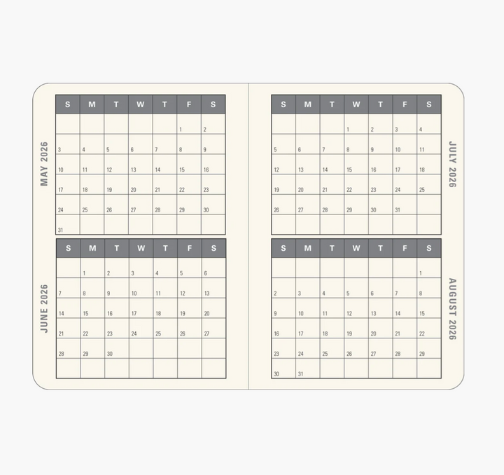 2026 Weekly Diary - Floral Paradise 16 Month