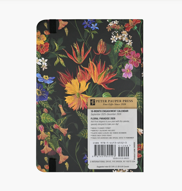 2026 Weekly Diary - Floral Paradise 16 Month
