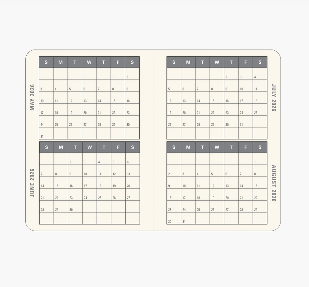 2026 Weekly Diary - Sunflower Dreams 16 Month