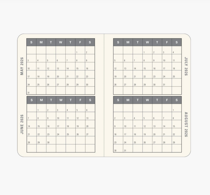 2026 Weekly Diary - Sunflower Dreams 16 Month