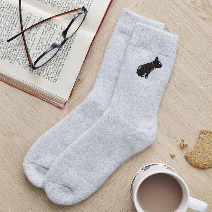 Sweet William Wool Socks - French Bulldog