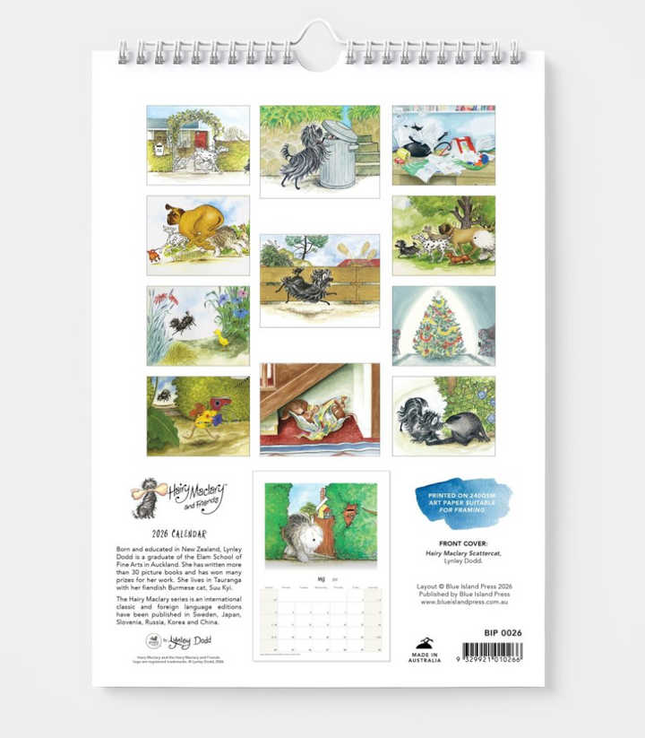 BIP 2026 Wall Calendar - Hairy Maclary
