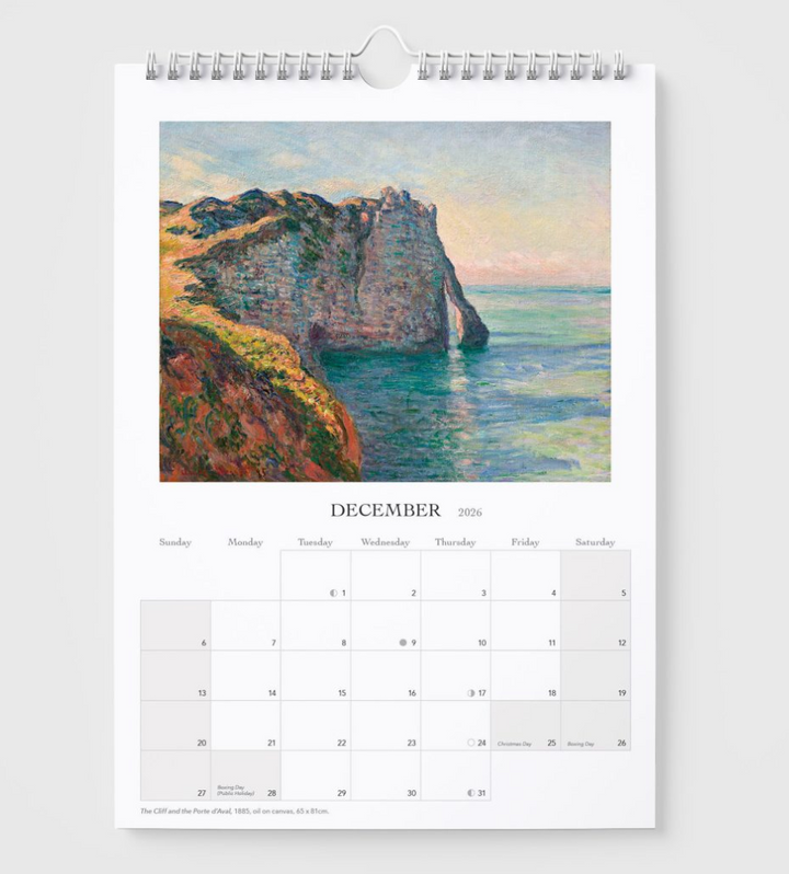 BIP 2026 Wall Calendar - Monet