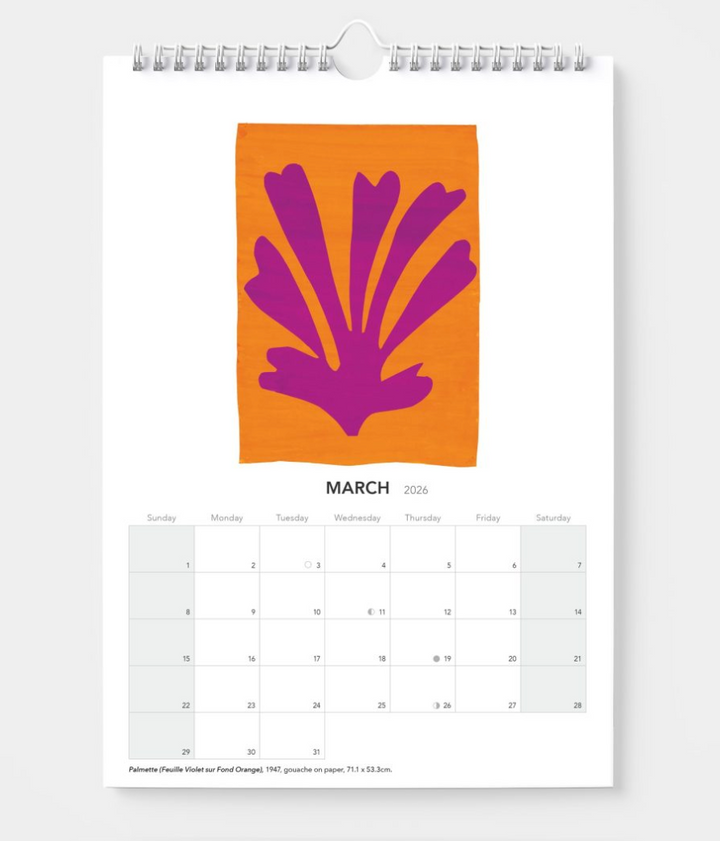 BIP 2026 Wall Calendar - Henri Matisse