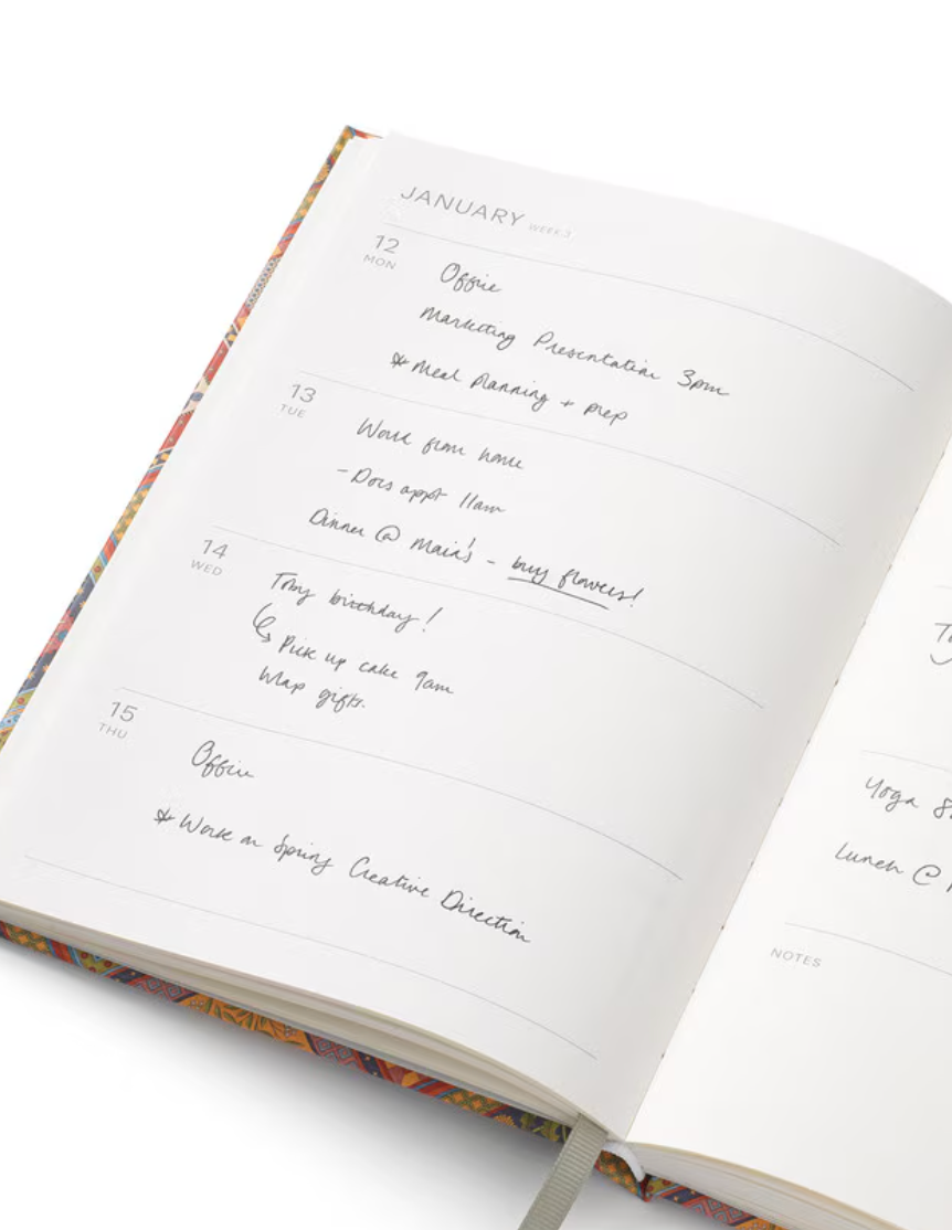 Papier 2026 Weekly Diary - Flora & Folklore