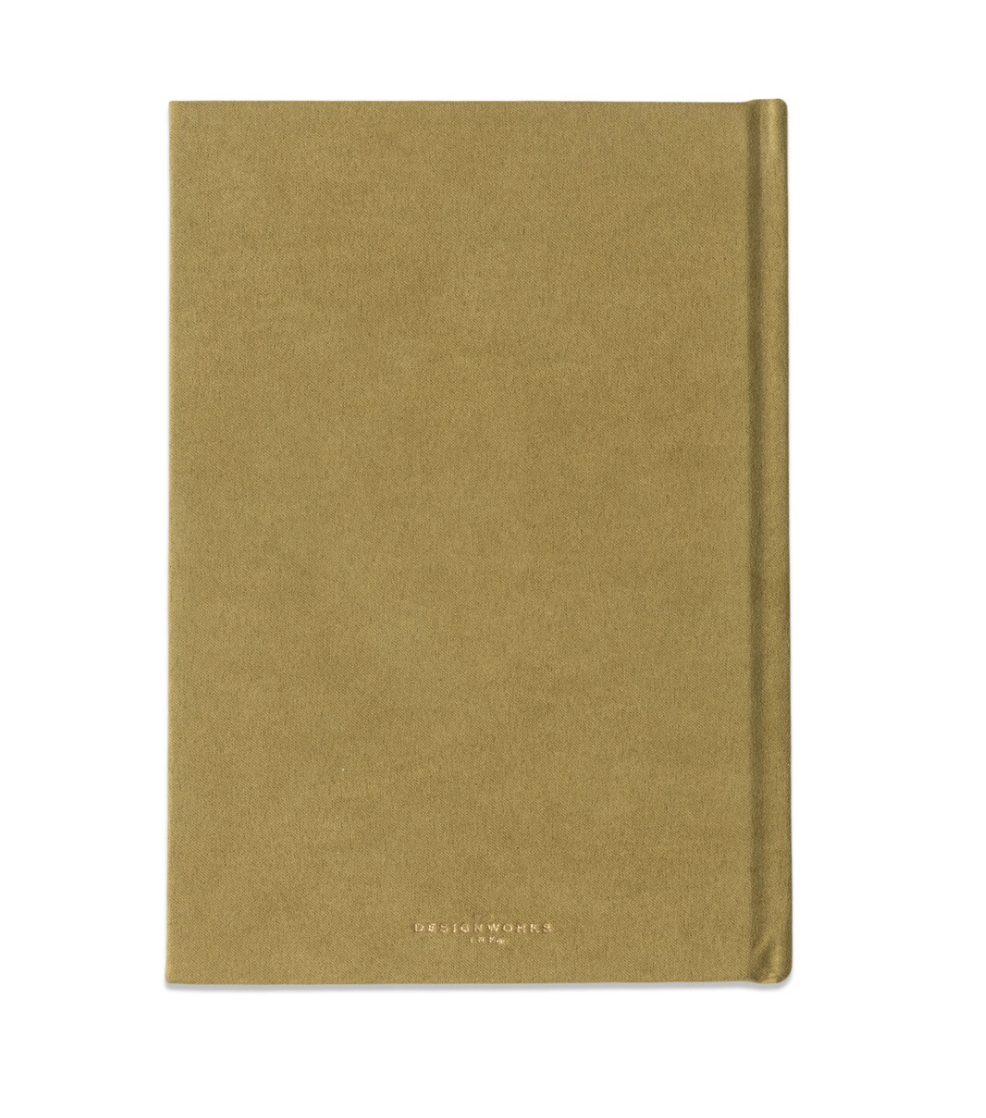 Hard Cover Suede Journal - Radiant Avocado