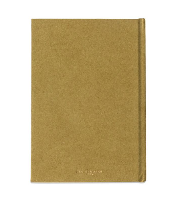 Hard Cover Suede Journal - Radiant Avocado