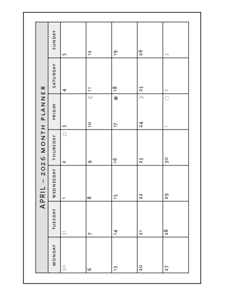 2026 Firebird, Maxi, Horizontal, Flexi, Weekly Diary