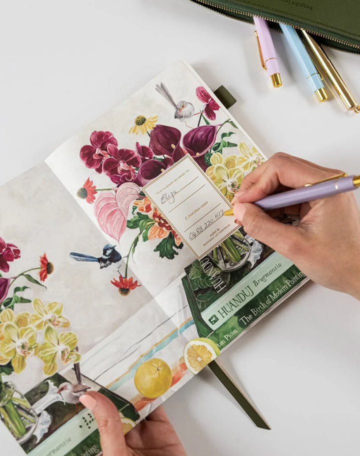 Bespoke 2026 Weekly Planner Notebook - FairyWren