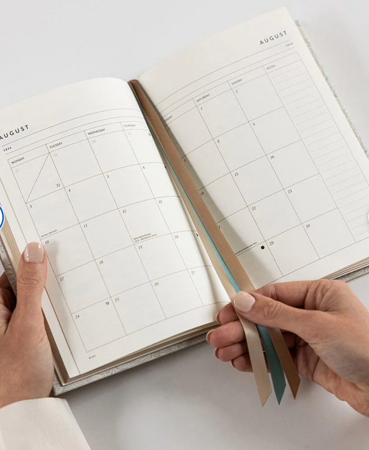 Bespoke 2026 Petite Linen Bound Planner - Dune