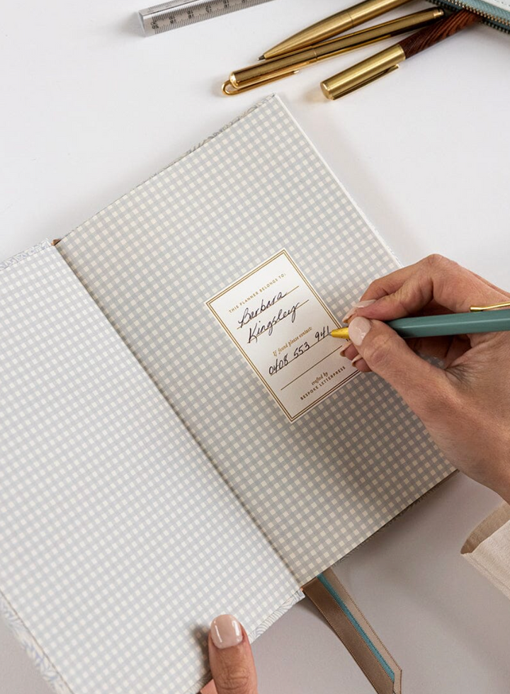 Bespoke 2026 Petite Linen Bound Planner - Dune