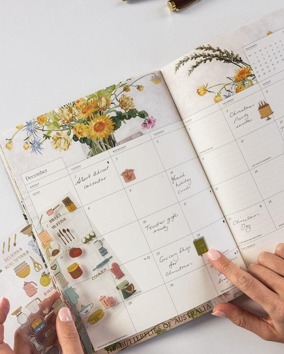 Bespoke 2026 Monthly Calendar Notebook