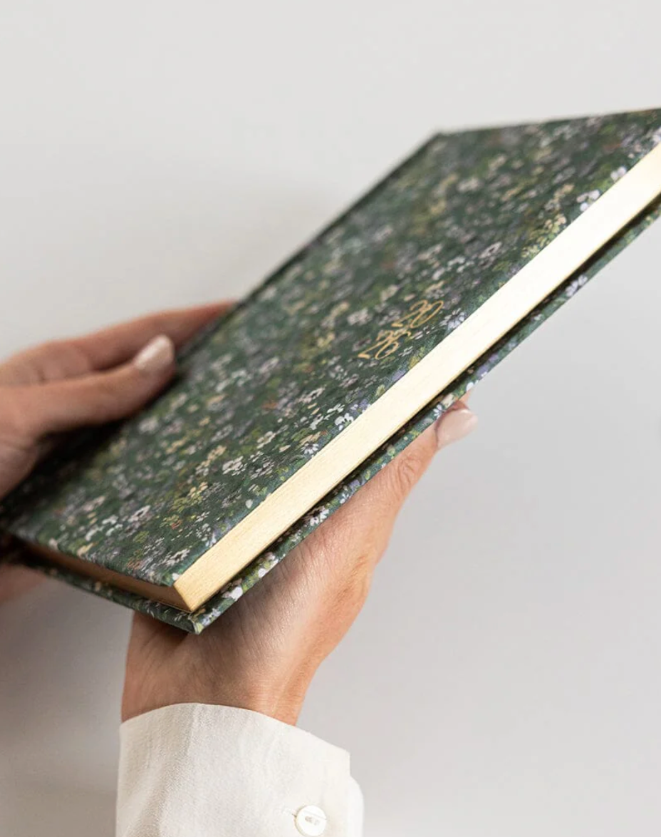 Bespoke 2026 Petite Linen Bound Planner - Summer Perennials