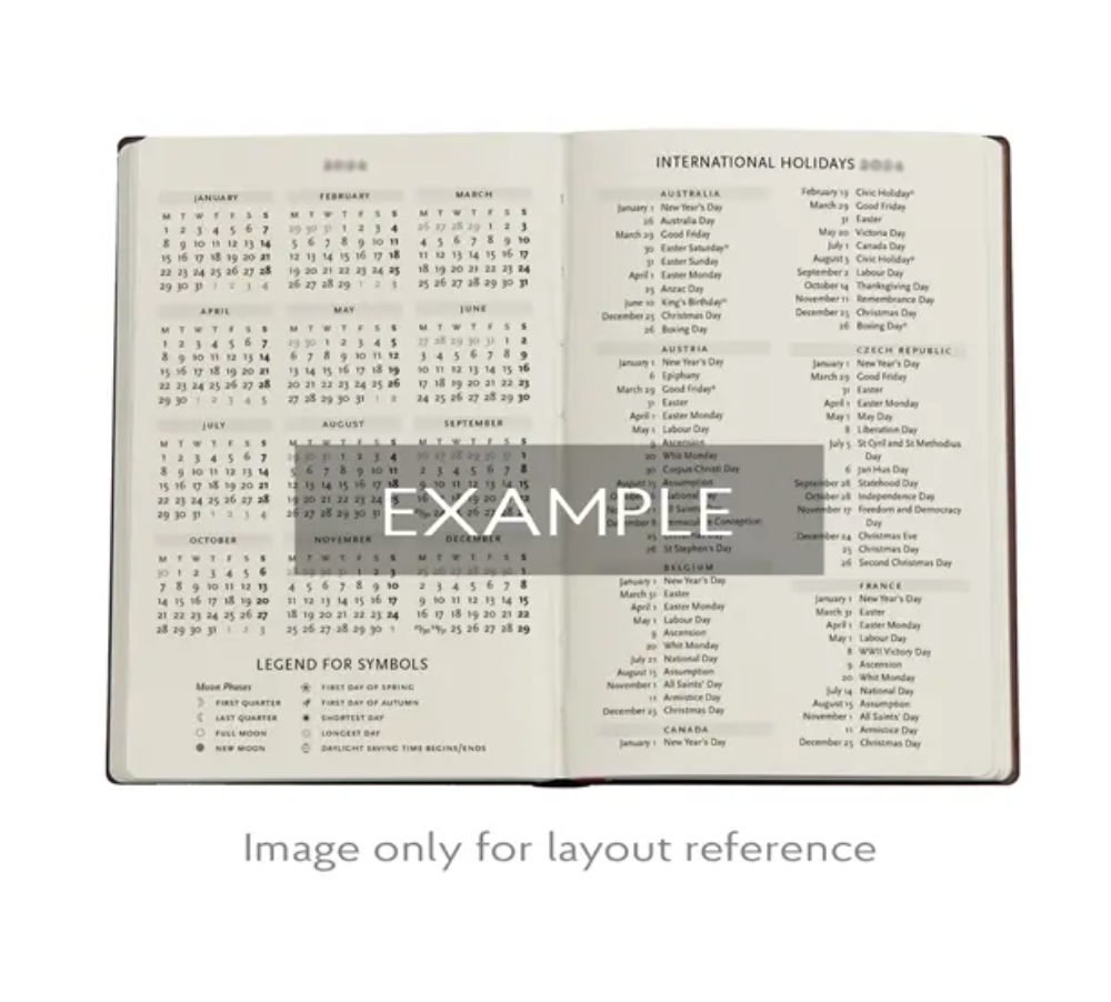 2026 Gaudi's Sun, Midi, Horizontal, Hardcover Weekly Diary