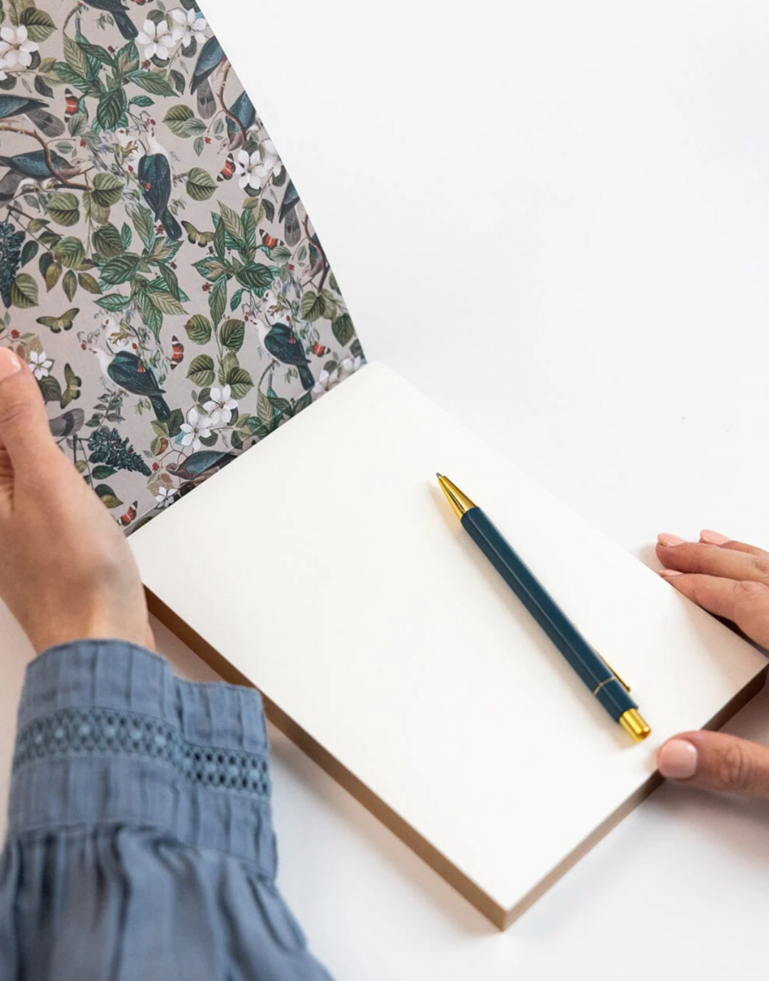 Bespoke Notepad Desktop Jotter - Botanical Grove