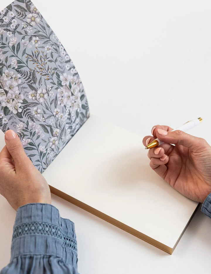 Bespoke Notepad Desktop Jotter - Ivory Garden