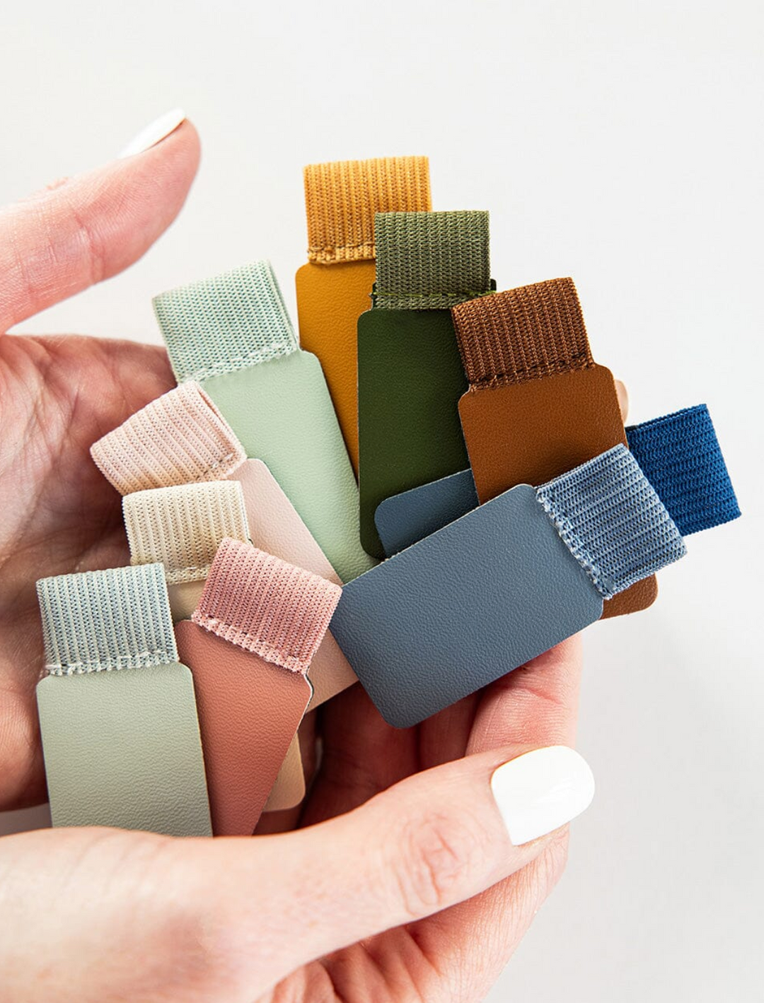 Bespoke Adhesive Rectangle Pen Loop - Denim Blue