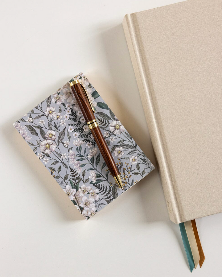 Bespoke Notepad Mini Jotter - Ivory Garden