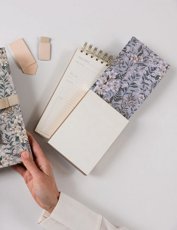 Bespoke Notepad Mini Jotter - Ivory Garden