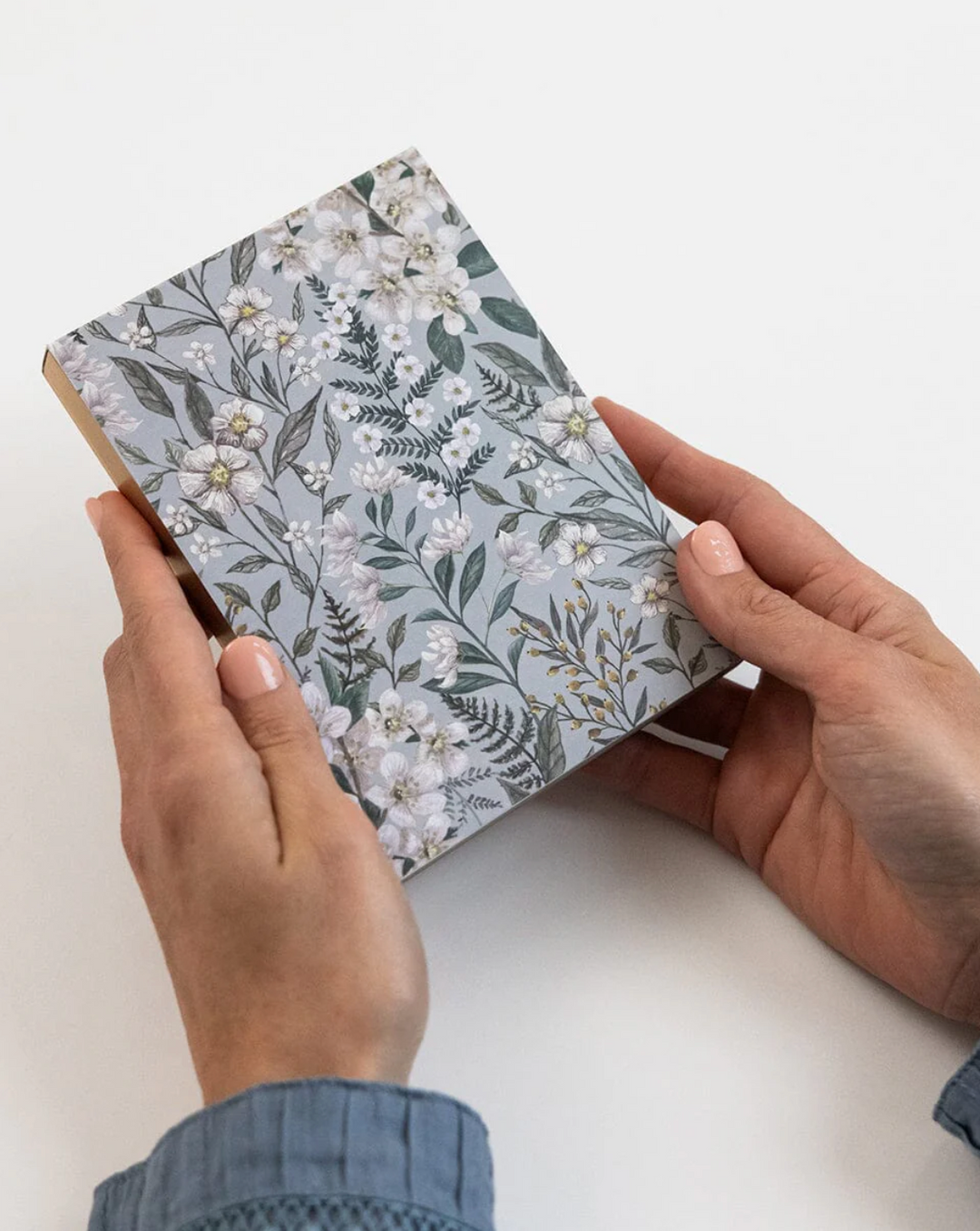 Bespoke Notepad Mini Jotter - Ivory Garden