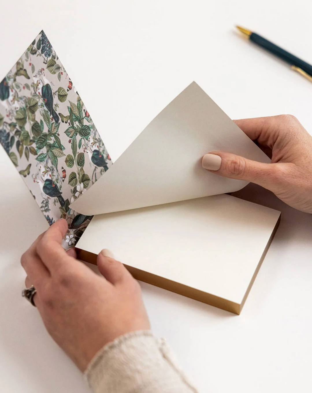 Bespoke Notepad Mini Jotter - Botanical Grove