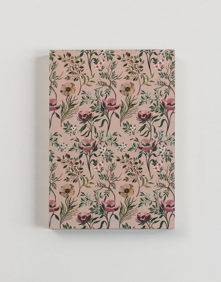 Bespoke Notepad Mini Jotter - Dancing Poppies