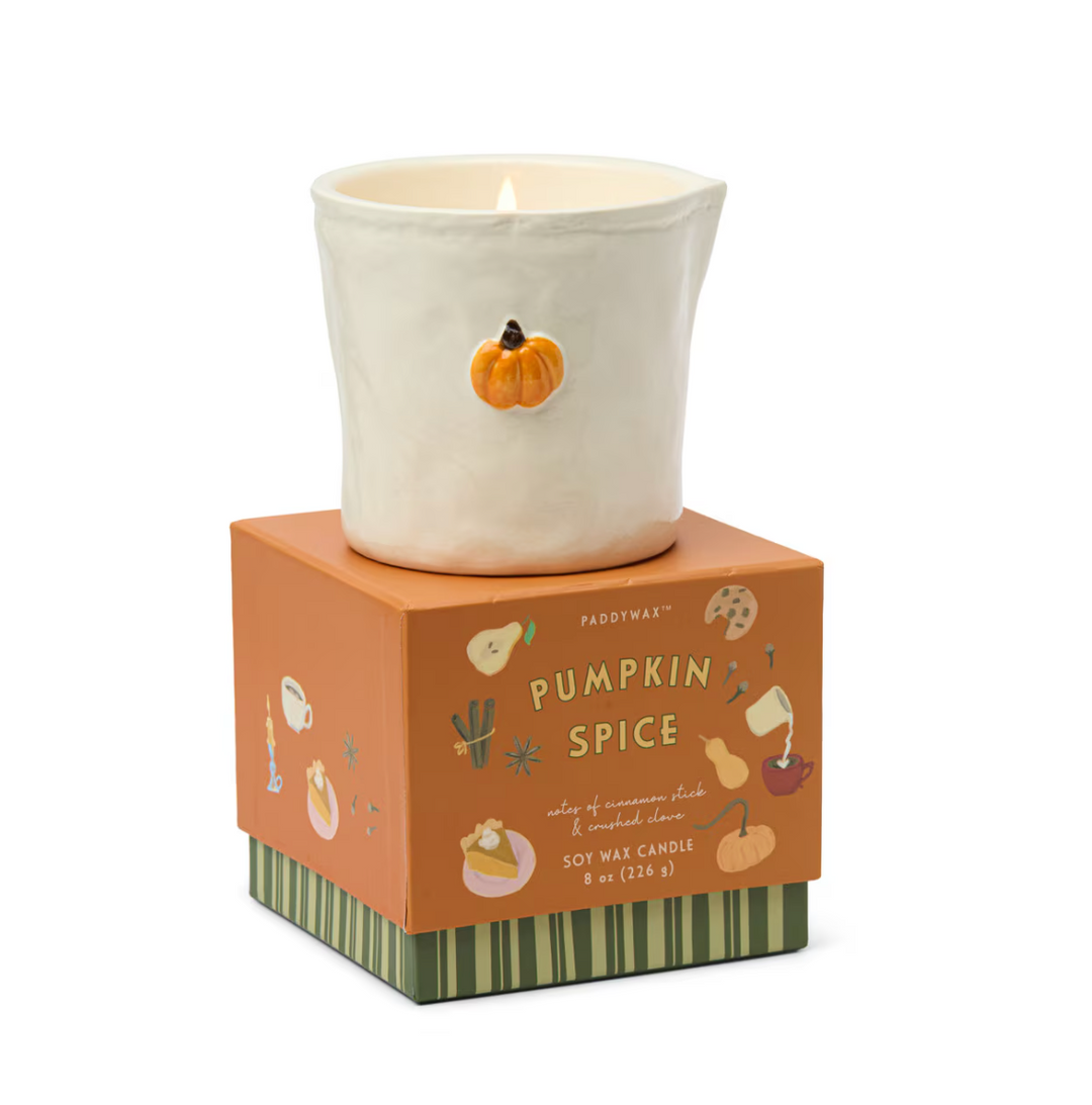 Bistro Ceramic Candle Pumpkin Spice - Cinnamon & Crushed Clove