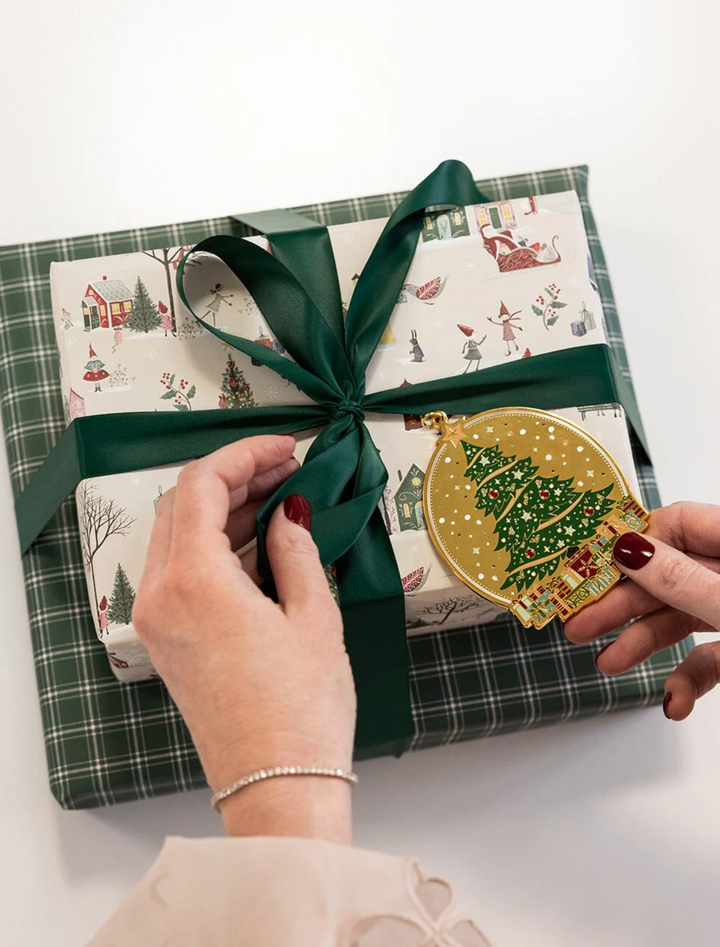 Bespoke Flat Wrap - Christmas Winter Wonderland & Spruce Tartan