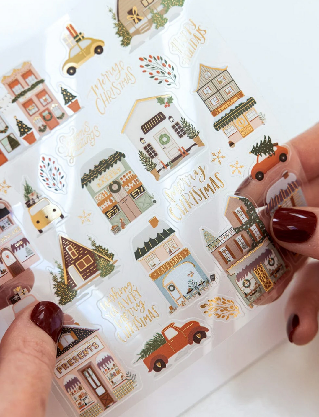 Bespoke Sticker Pack - Christmas Houses