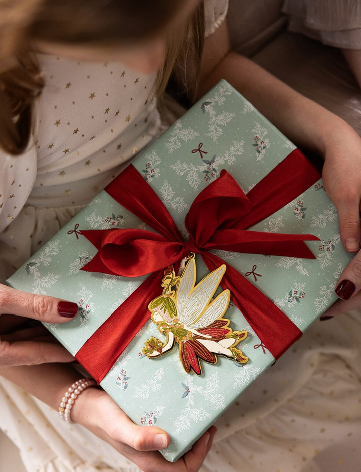 Bespoke Flat Wrap - Holly & Bows & Festive Florals