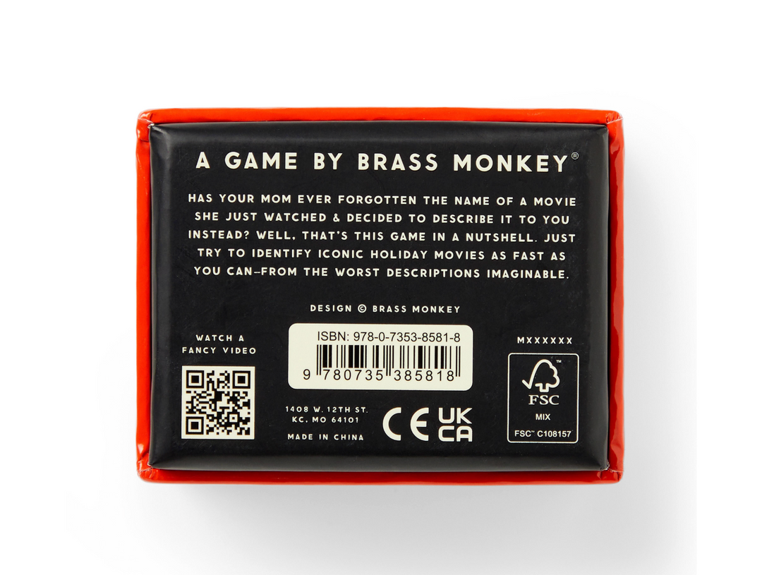 Brass Monkey Game - Poorly Explained Movies Holiday Edition