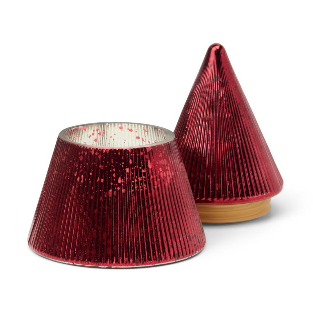 Stacked Tree Candle - Winter Berry