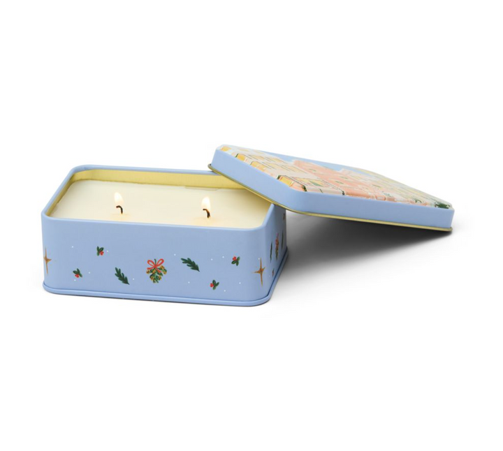 Christmas Tin Candle - Christmas Village - Gingerbread