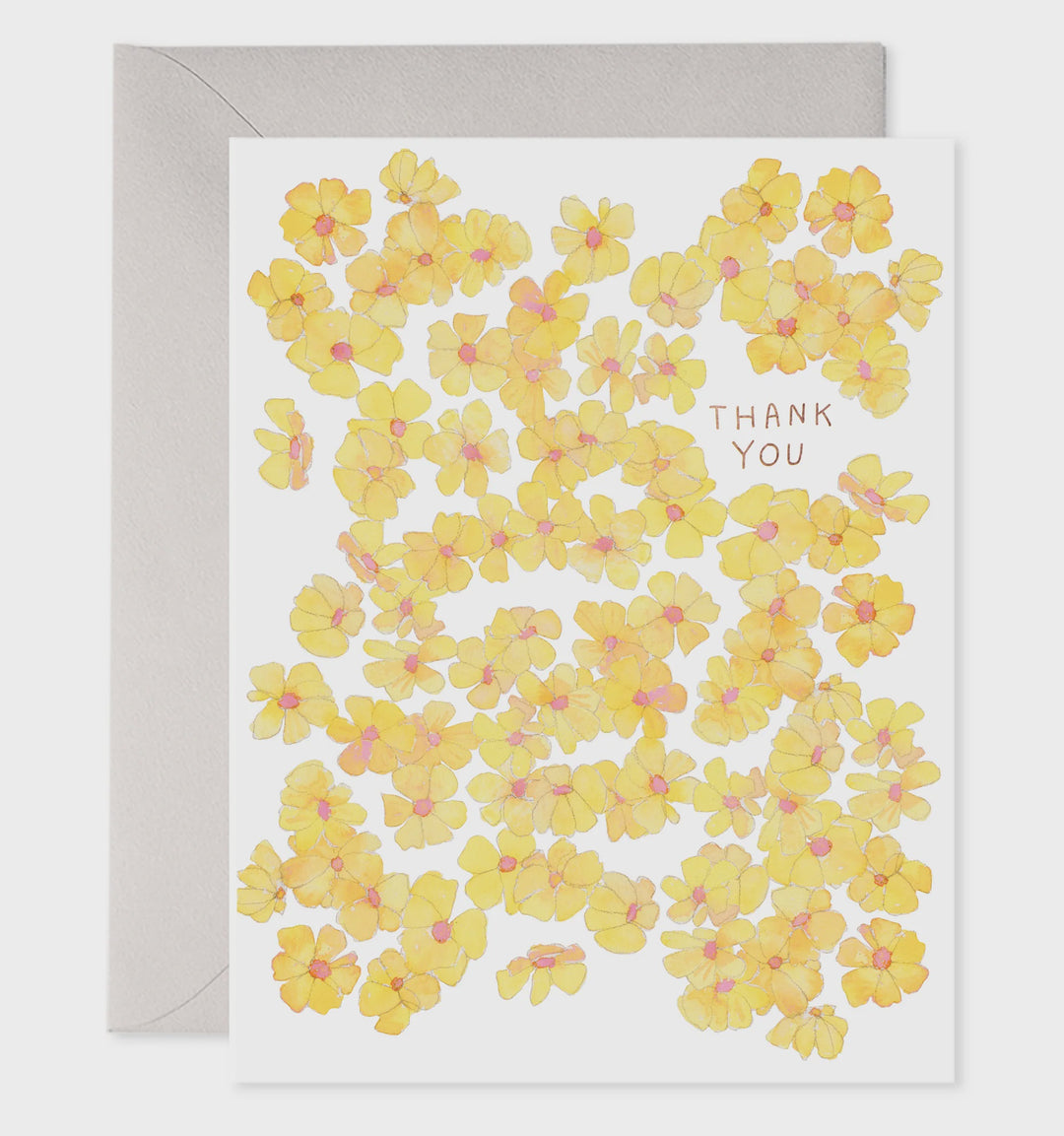 E. Frances Card - Yellow Flowers Thank You