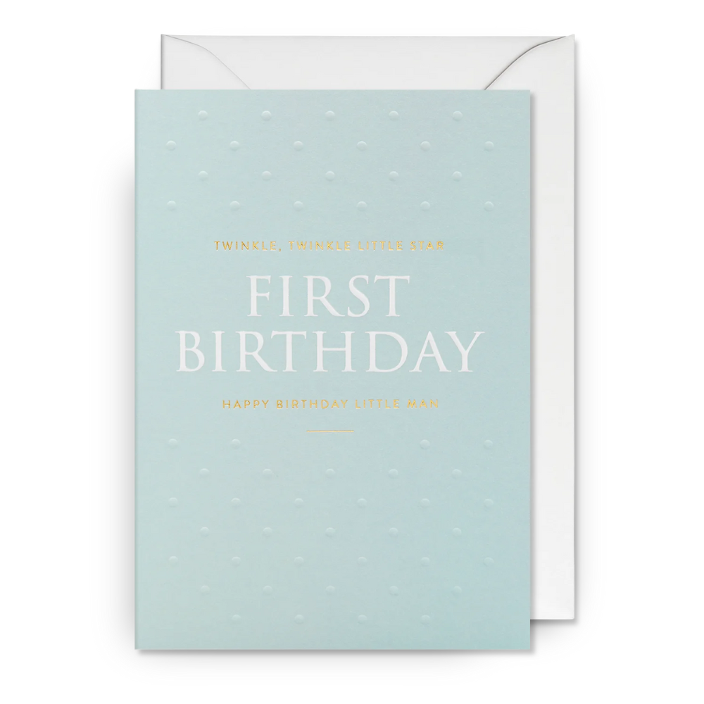 PostCo Card - First Birthday Little Man