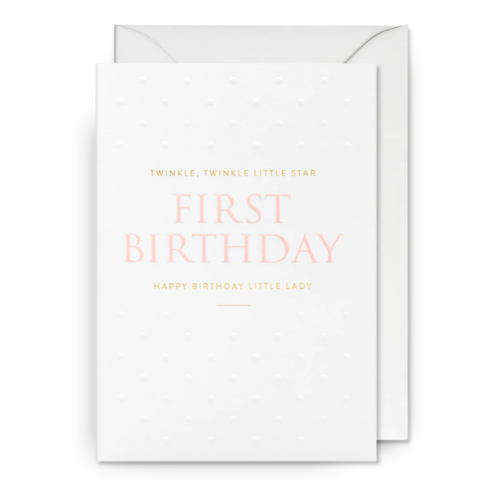 PostCo Card - First Birthday Little Lady