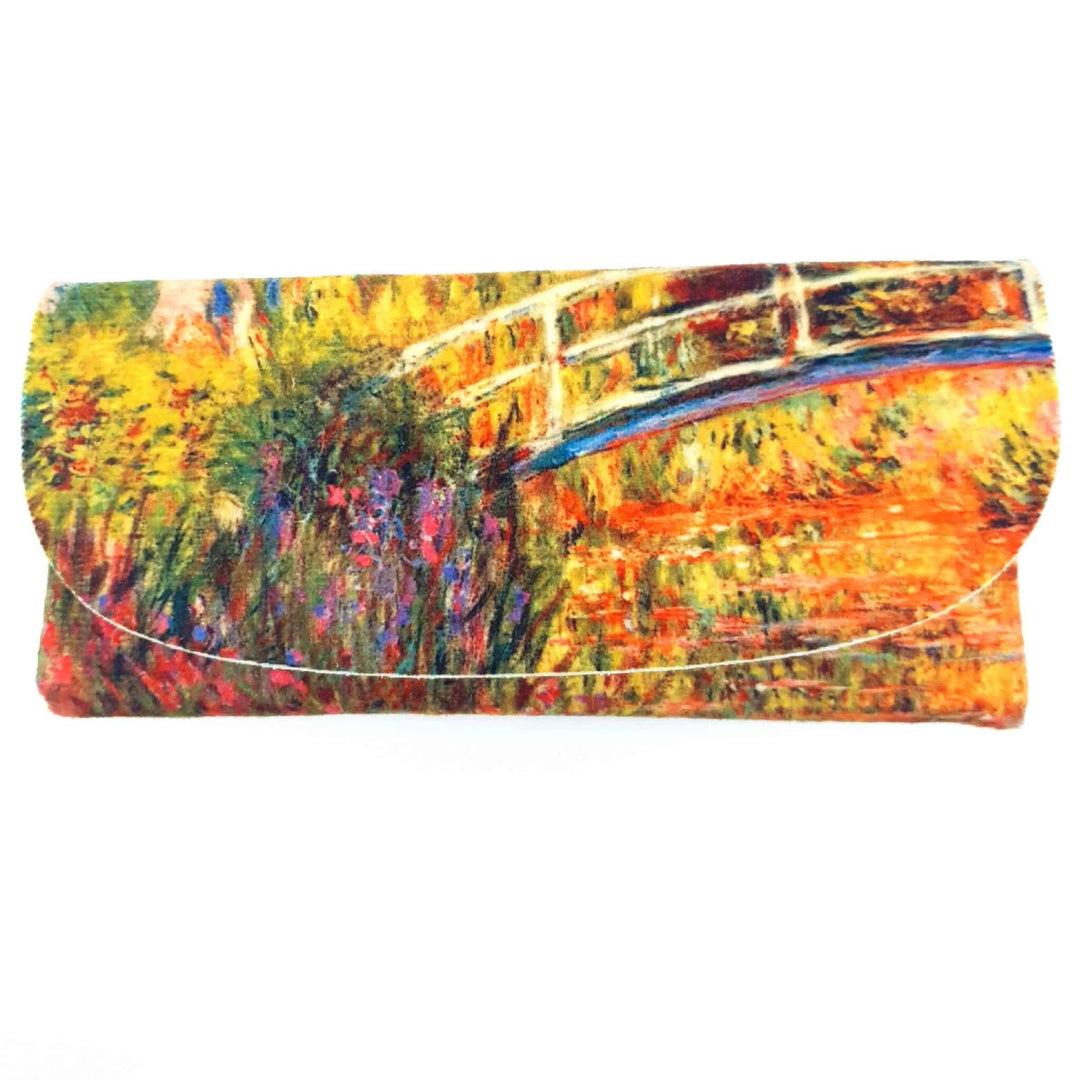 Velour Glasses Case - Japanese Bridge, 1900 by Claude Monet