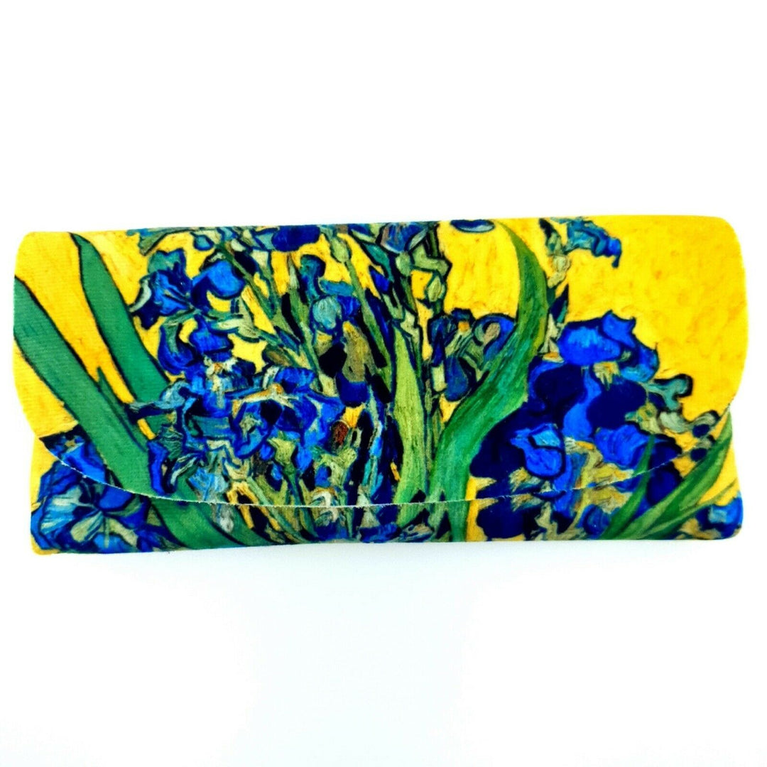 Velour Glasses Case - Vase With Irises by Vincent Van Gogh