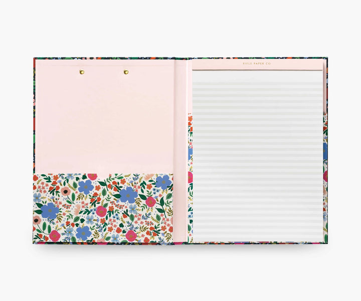 Clipfolio with Notepad - Wild Rose