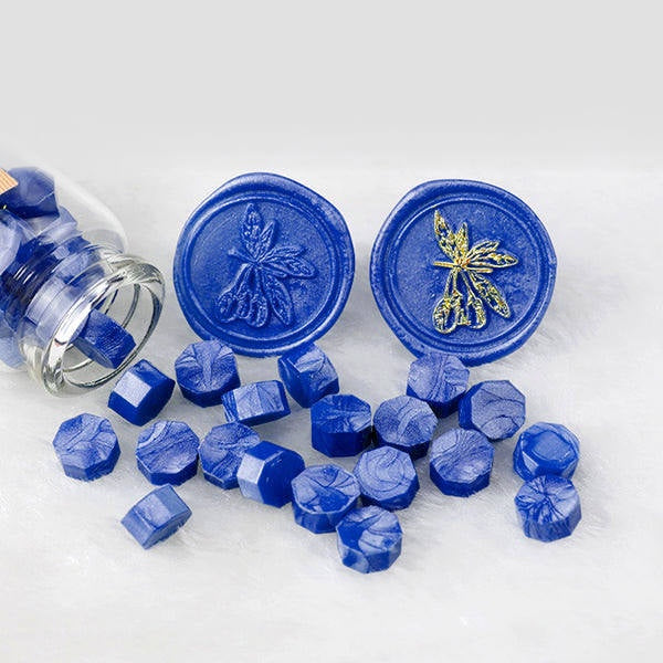 Wax Beads in Glass Jar - Cobalt
