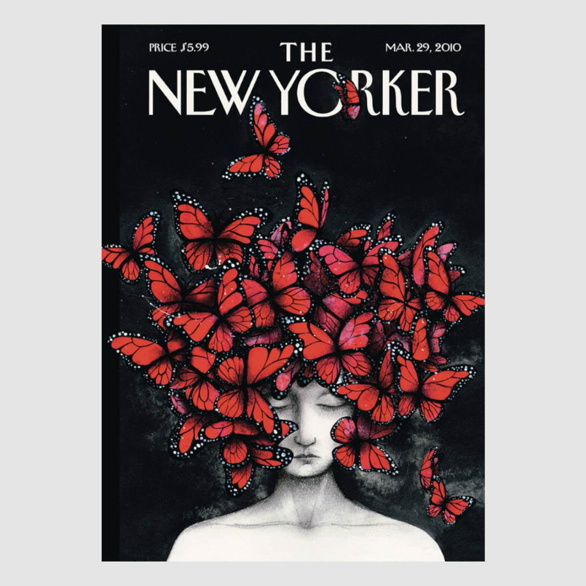 The New Yorker Card Butterfly Woman Paper Republic