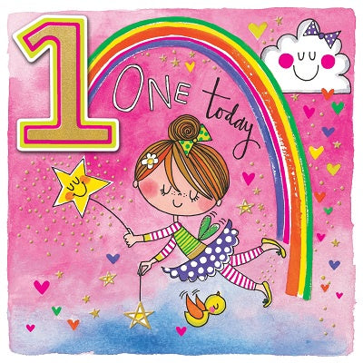 Chatterbox Card - 1st Birthday Fairy