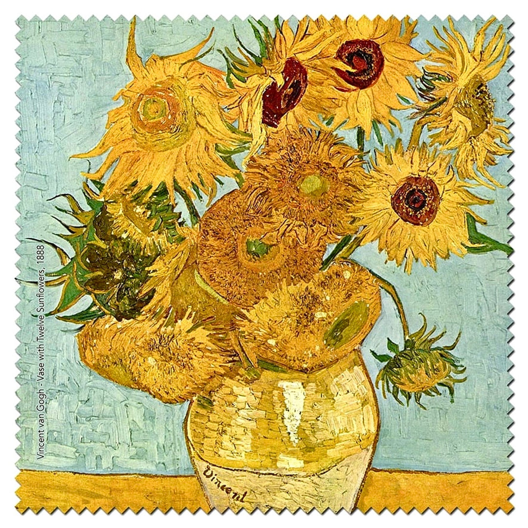 Microfibre Cleaning Cloth - Vase with Twelve Sunflowers