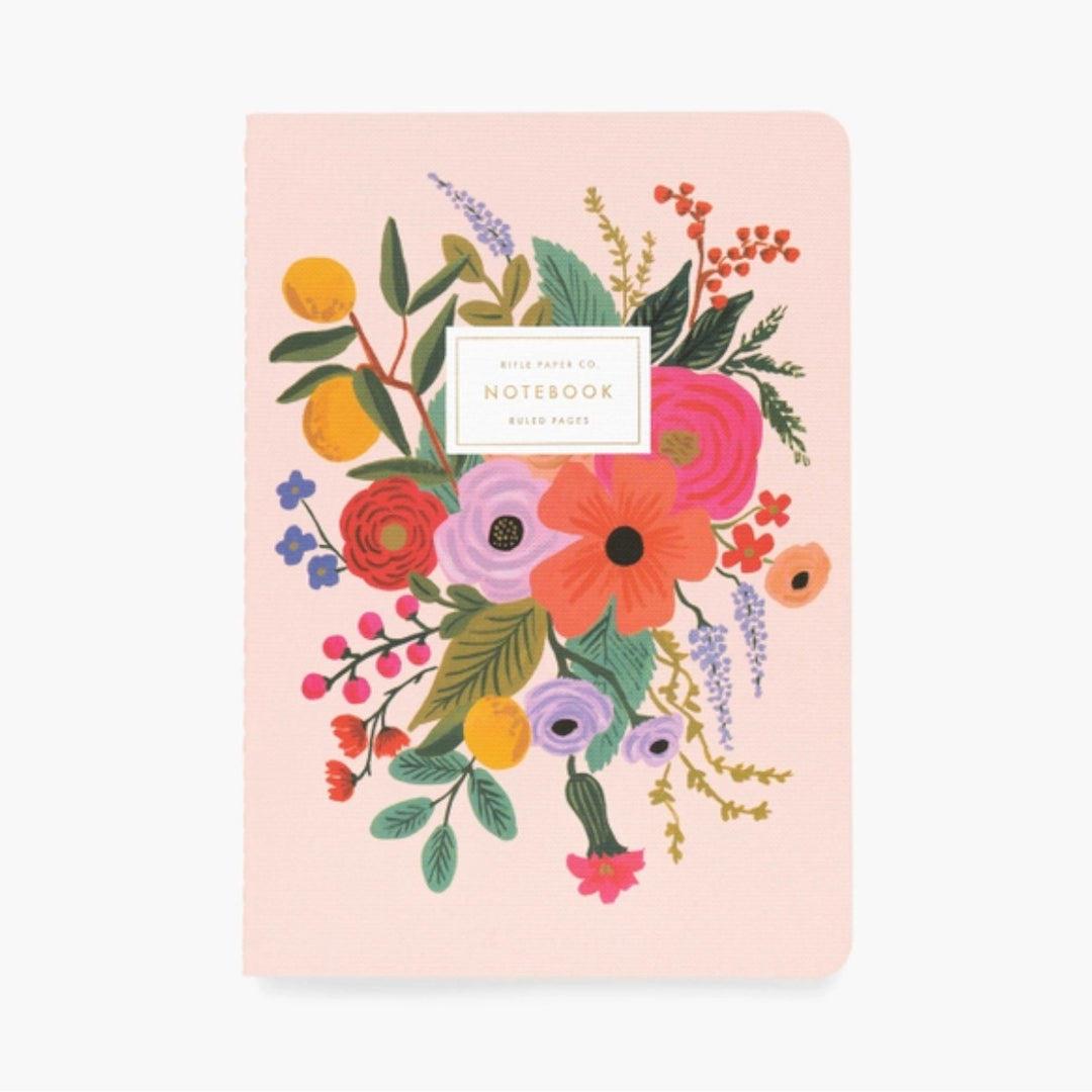 Stitched Notebooks - Pack of 3 - Garden Party