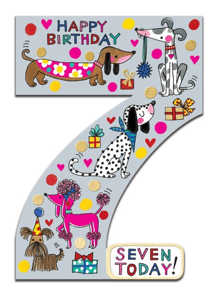Cookie Cutters Card -7th Birthday