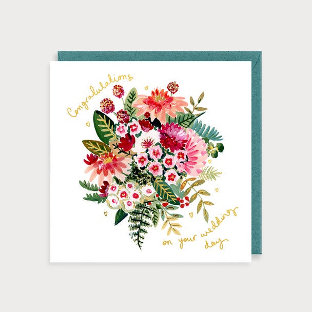 Flora Card -  Congratulations On your Wedding Day