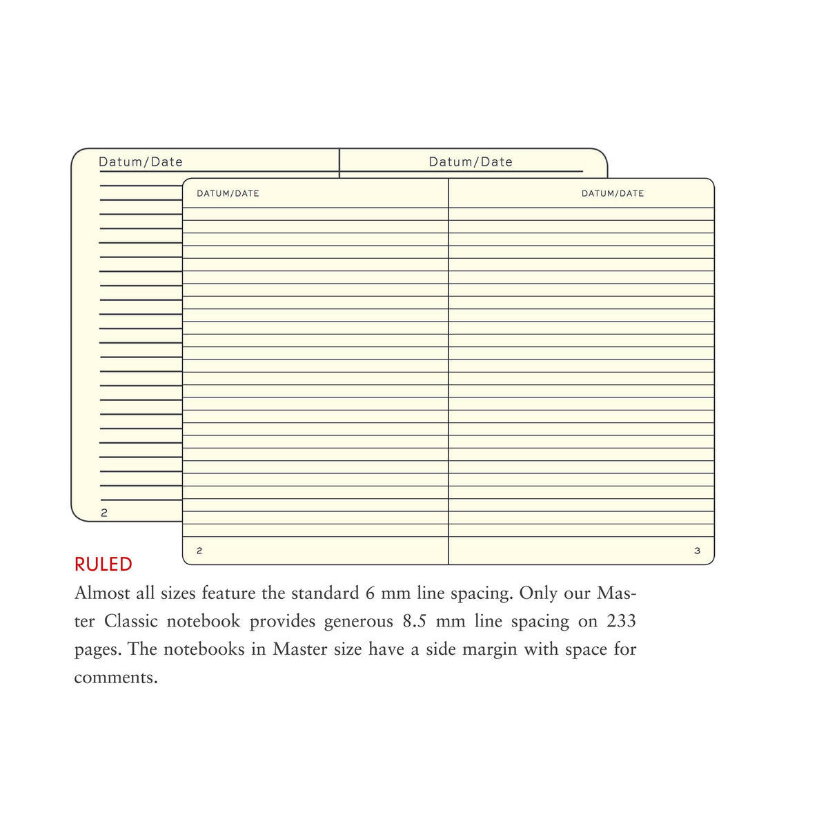 Leuchtturm Hardcover A4+ Slim Notebook - Port Red, Lined