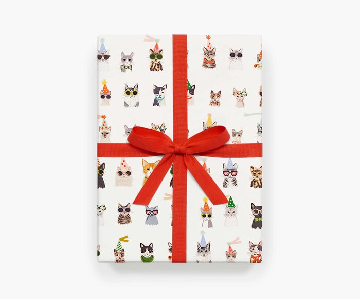 Single Wrapping Sheet - Party Cats